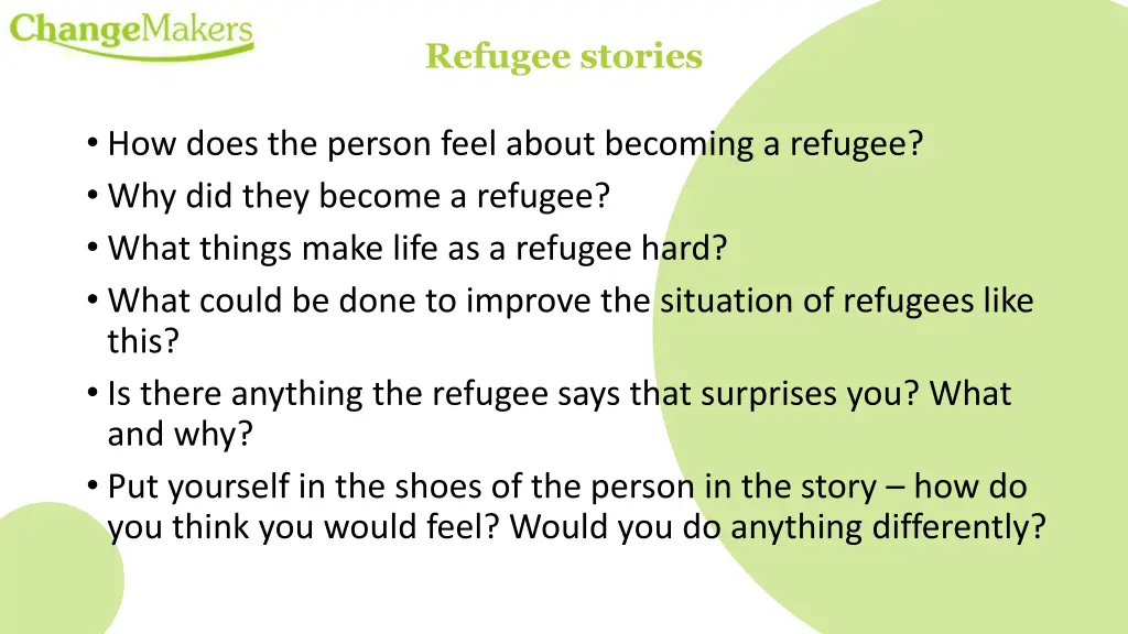 refugee stories