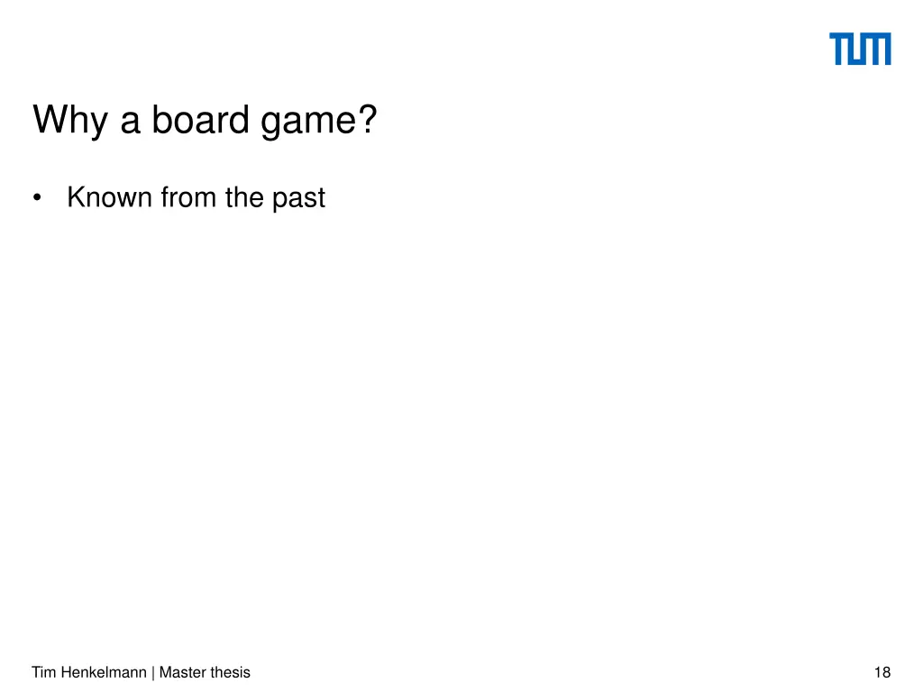 why a board game