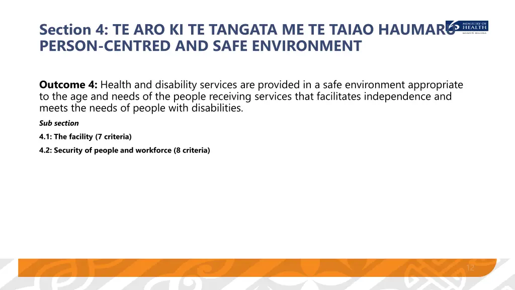 section 4 te aro ki te tangata me te taiao