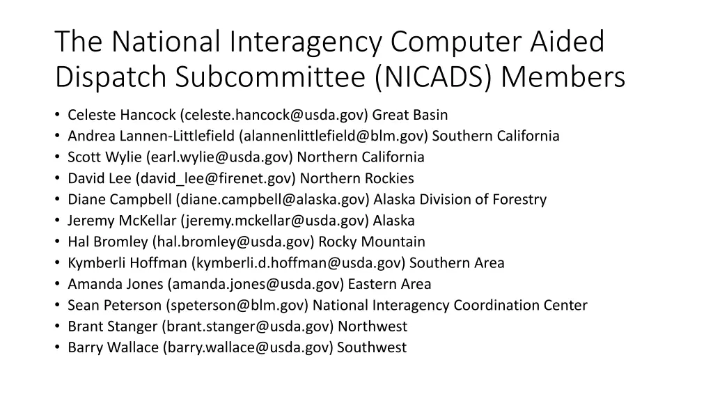 the national interagency computer aided dispatch 1