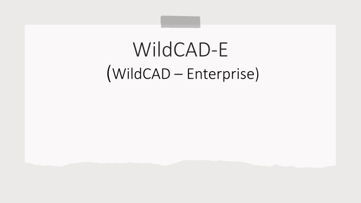 wildcad e wildcad enterprise