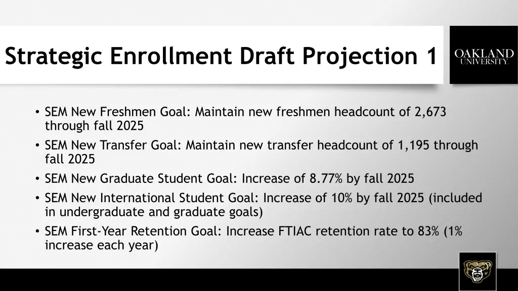 strategic enrollment draft projection 1