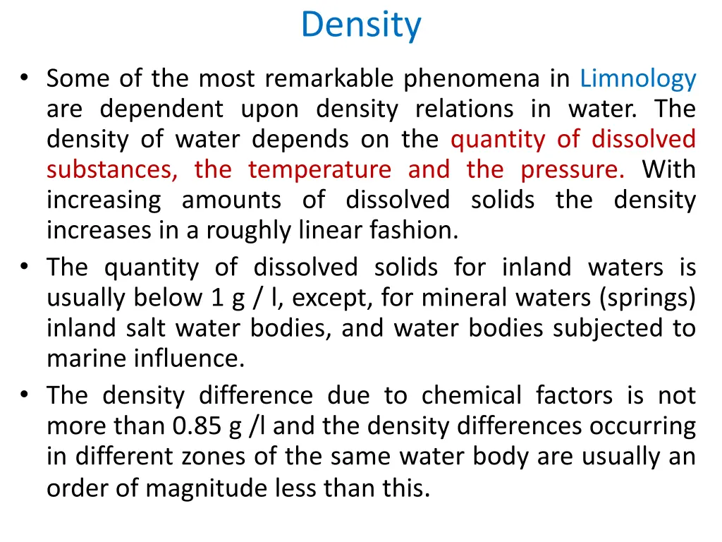 density