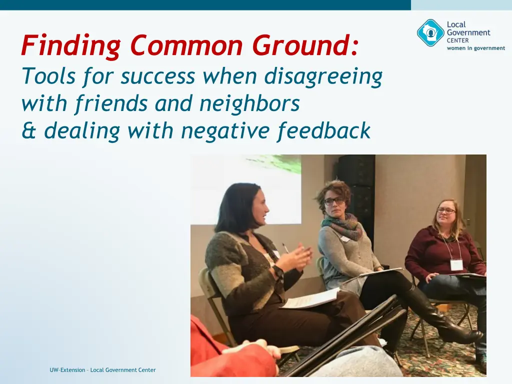 finding common ground tools for success when