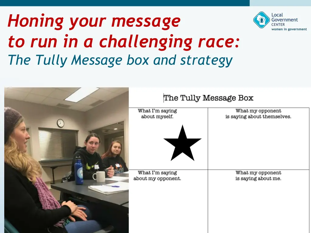 honing your message to run in a challenging race