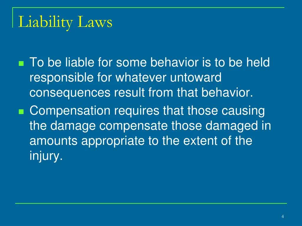 liability laws