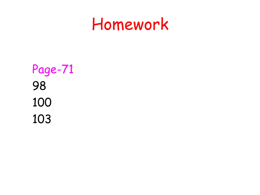 homework