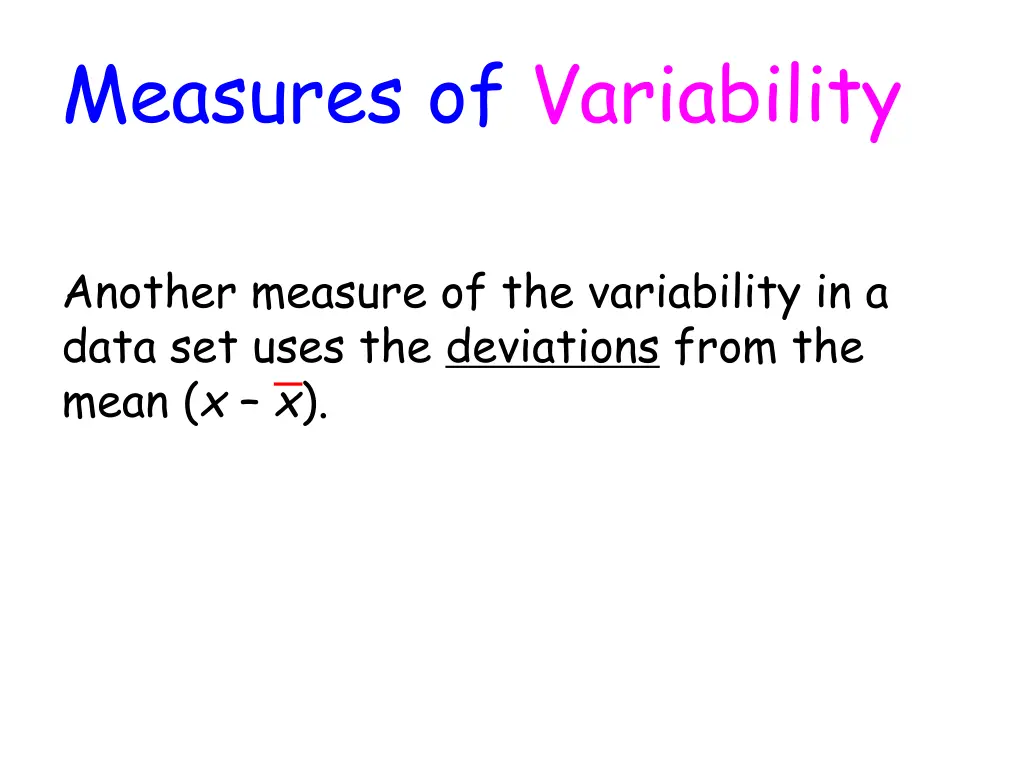 measures of variability 1