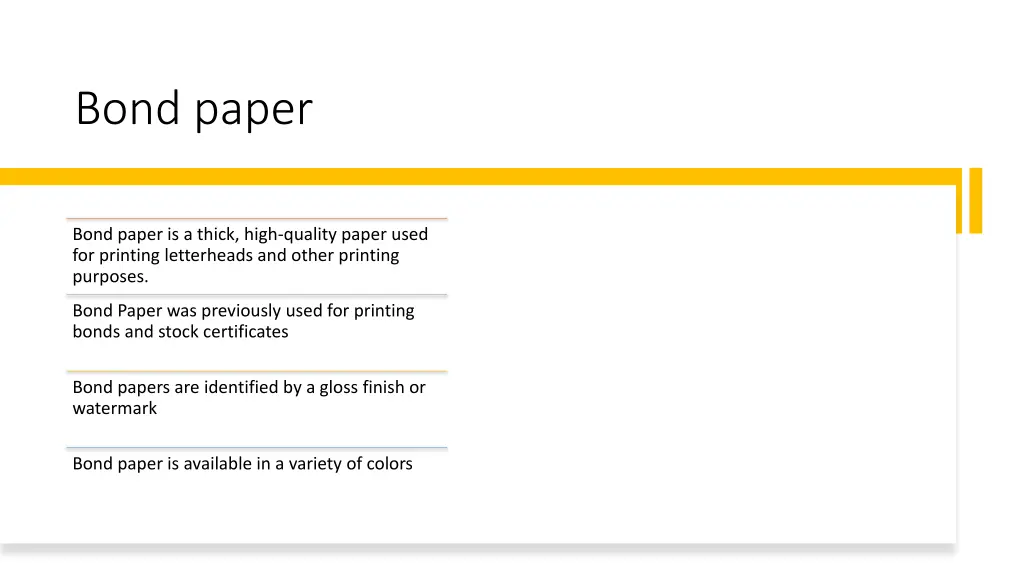 bond paper