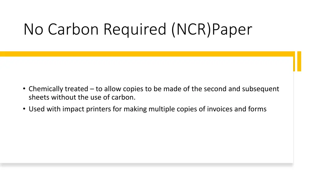 no carbon required ncr paper