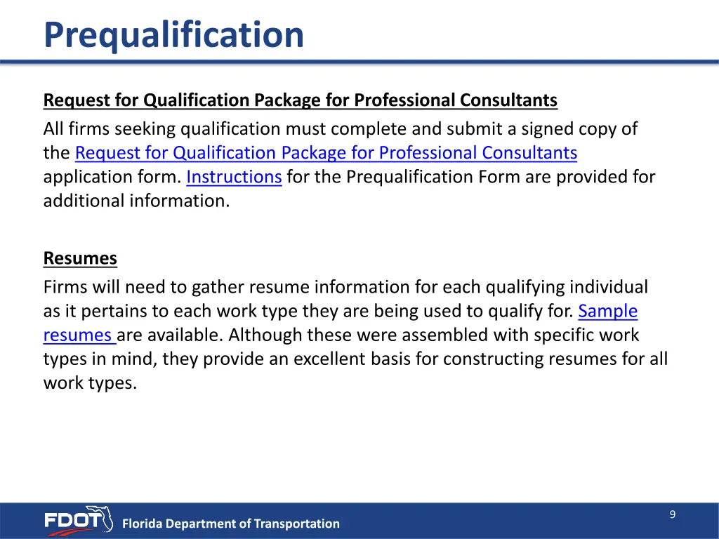 prequalification 3