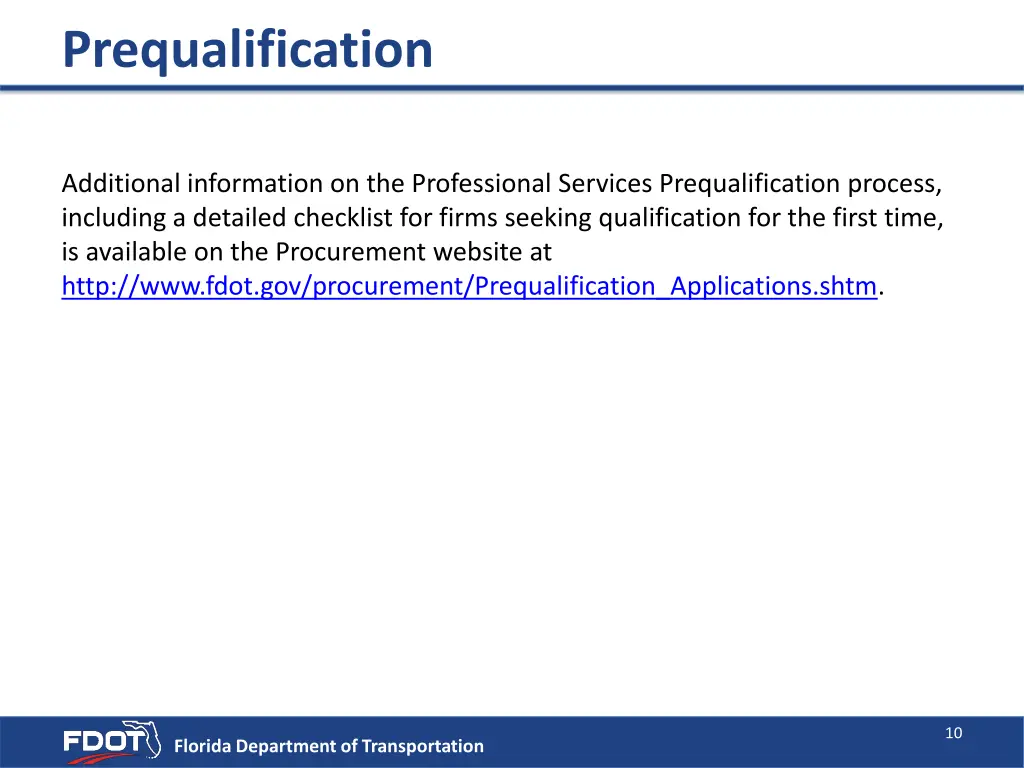 prequalification 4