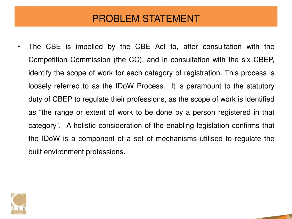 problem statement