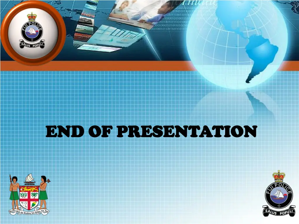 end of presentation end of presentation