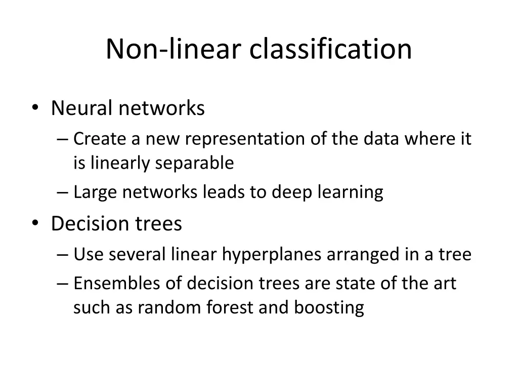 non linear classification 1