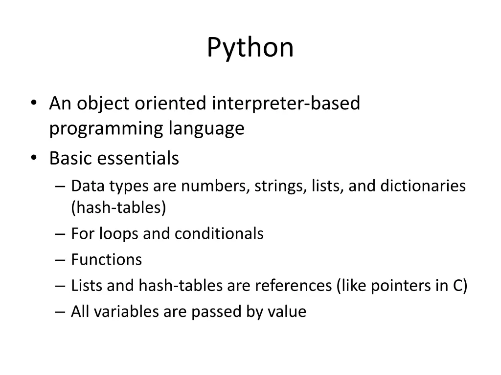 python