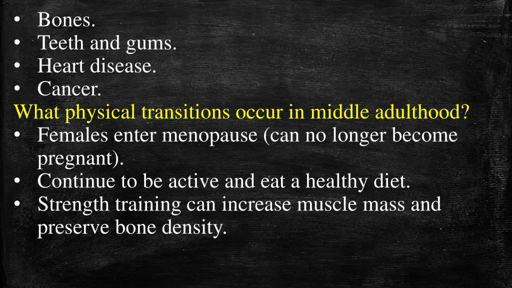 bones teeth and gums heart disease cancer what