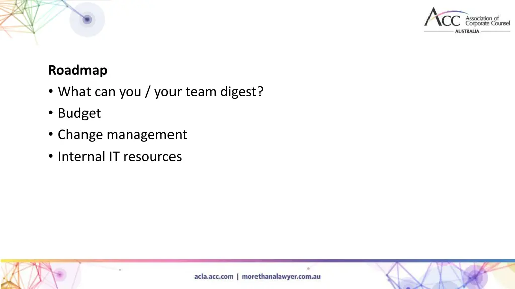 roadmap what can you your team digest budget