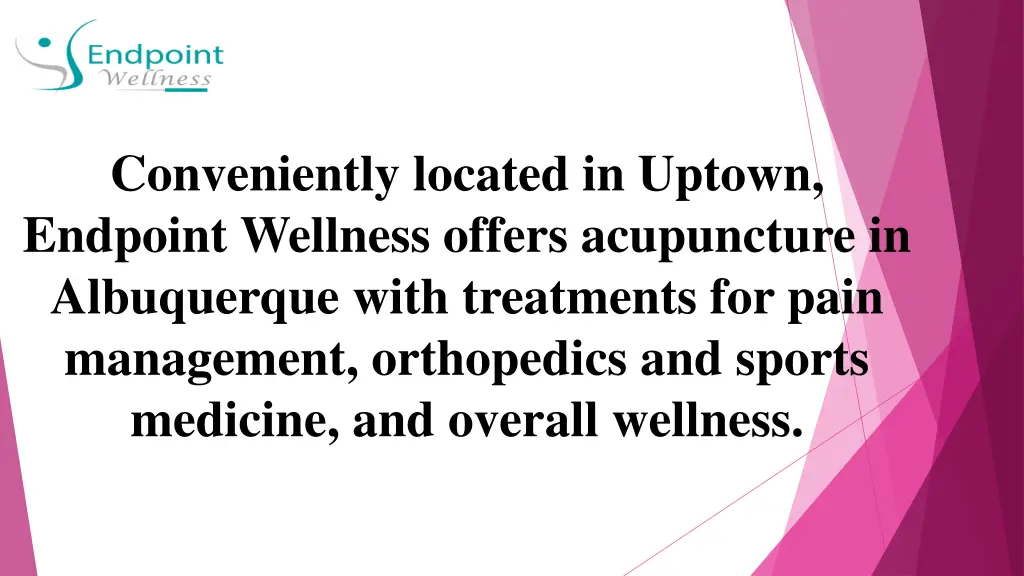 conveniently located in uptown endpoint wellness