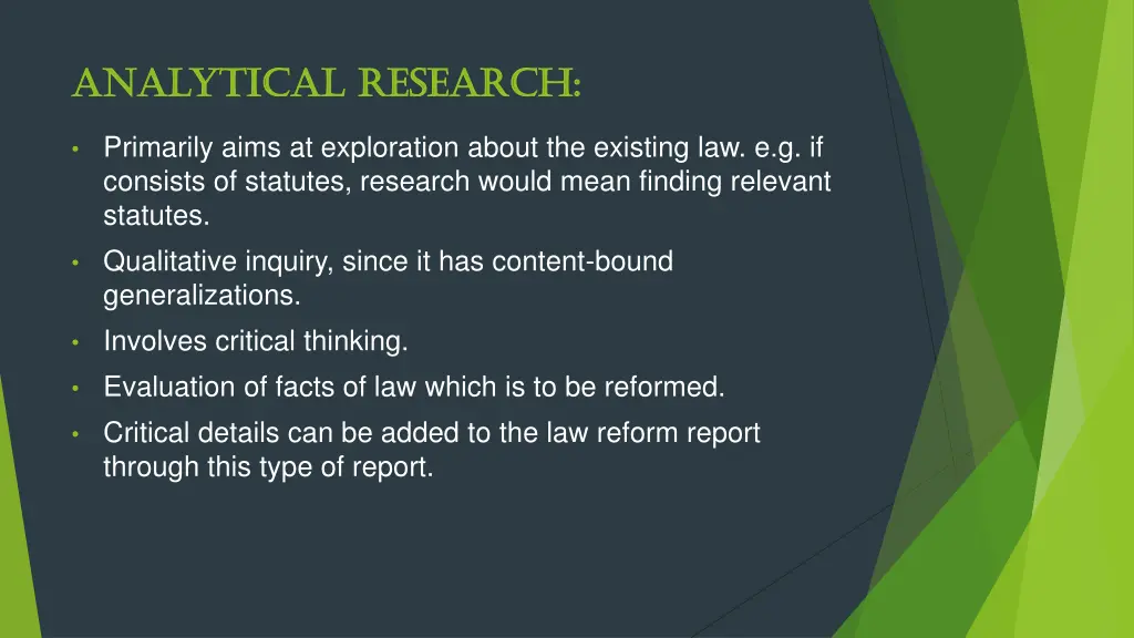 analytical research analytical research