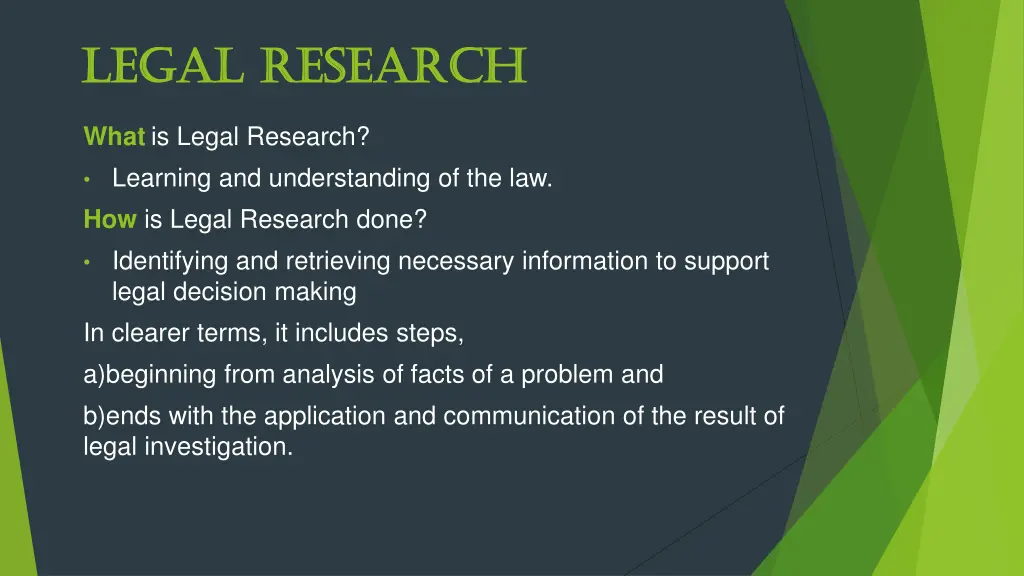 legal research legal research