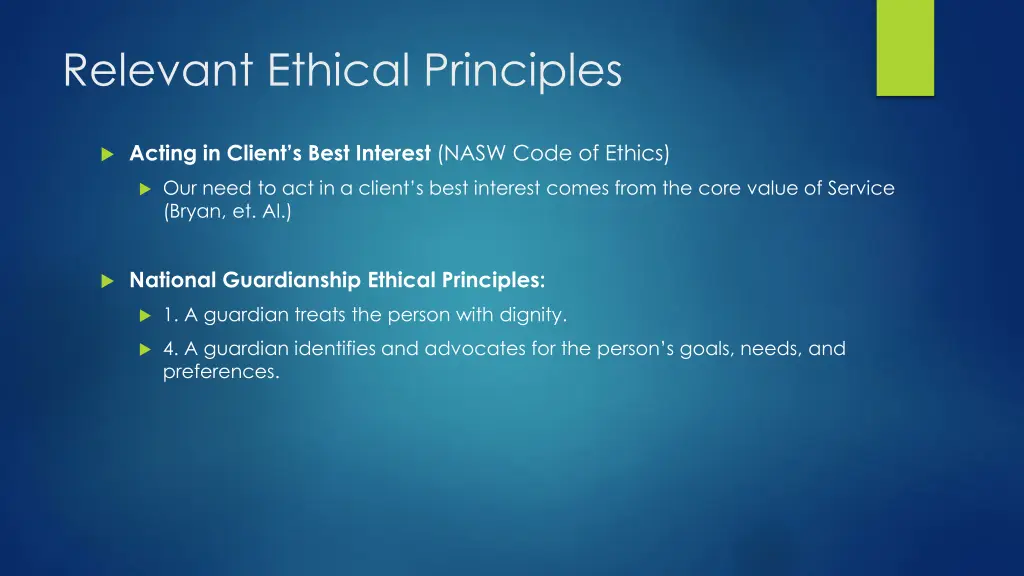 relevant ethical principles 3