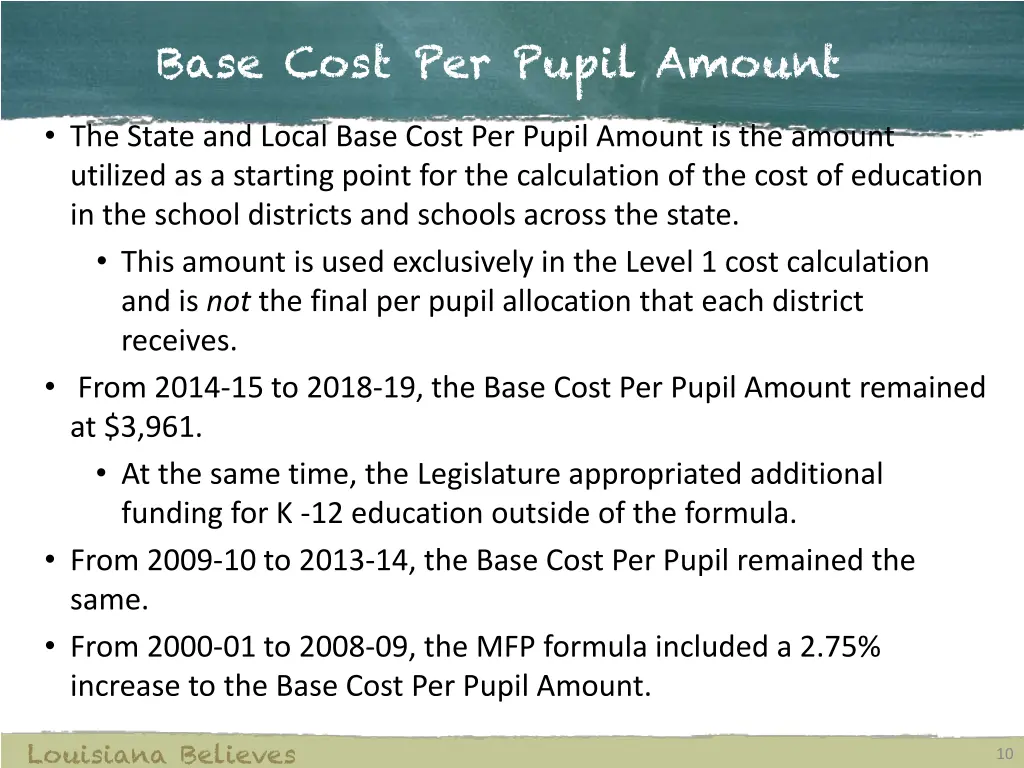 base cost per pupil amount