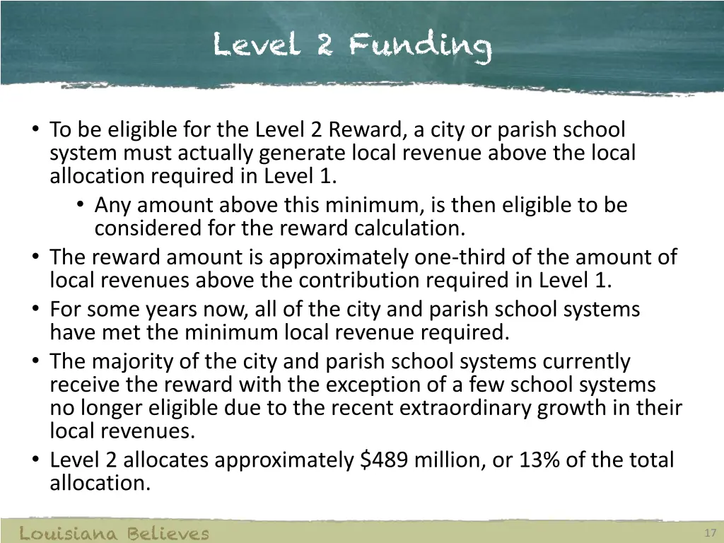 level 2 funding 1