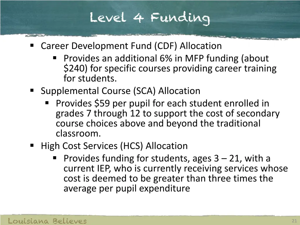 level 4 funding 1