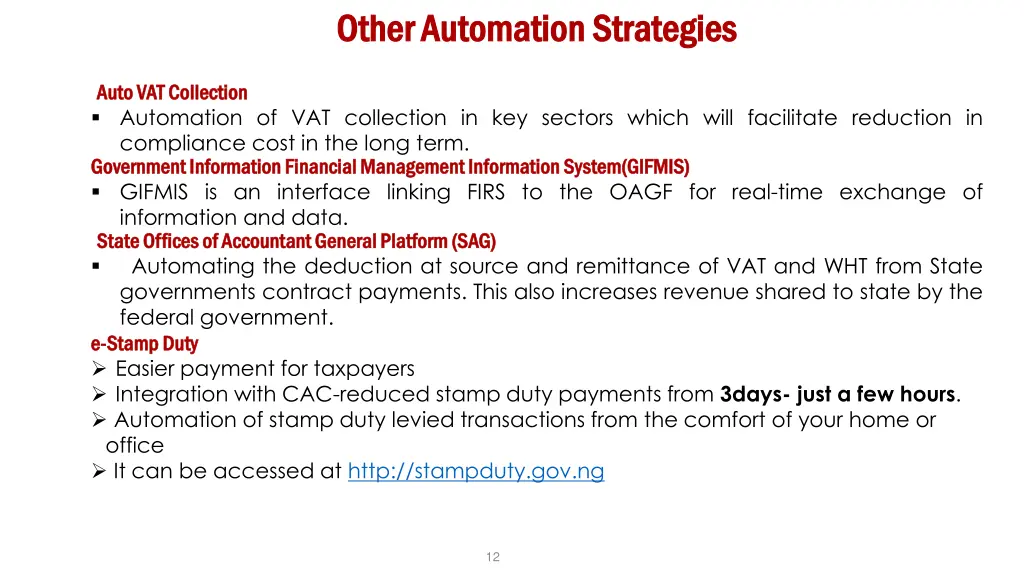 other automation strategies other automation