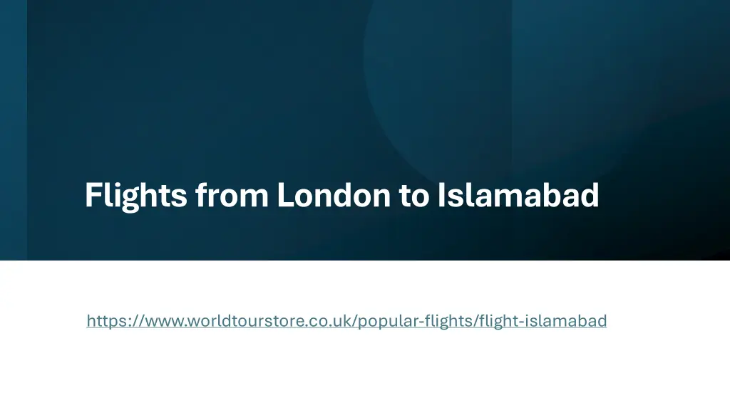 flights from london to islamabad