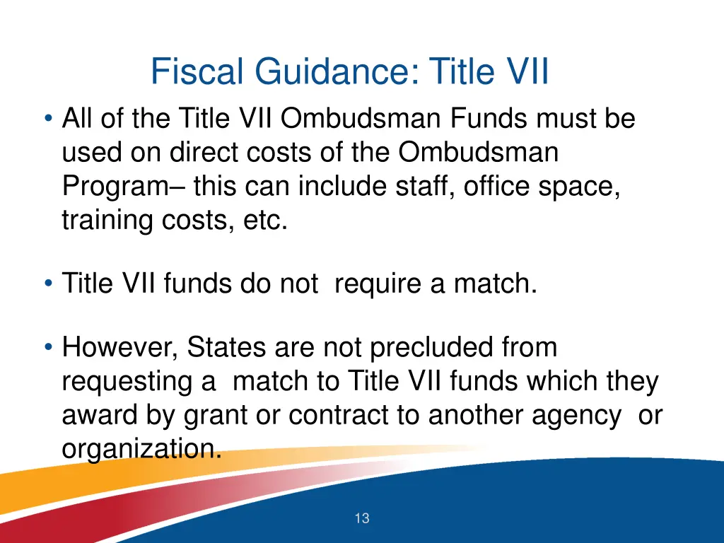 fiscal guidance title vii all of the title