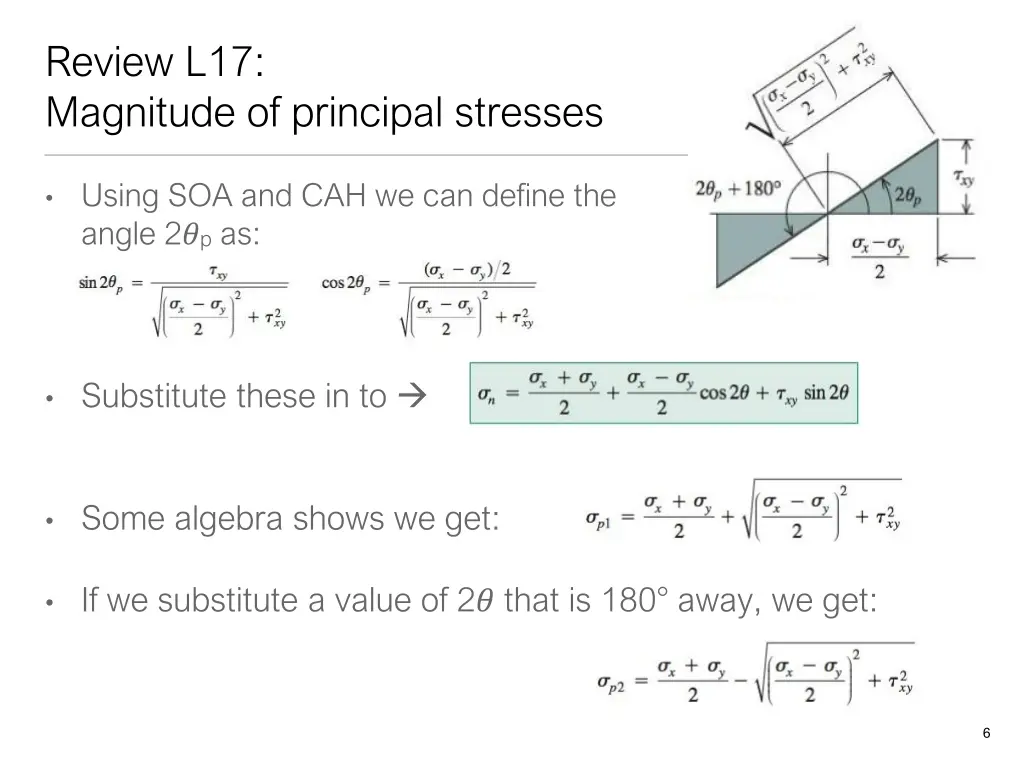 review l17 magnitude of principal stresses 1