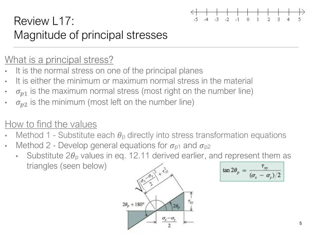 review l17 magnitude of principal stresses