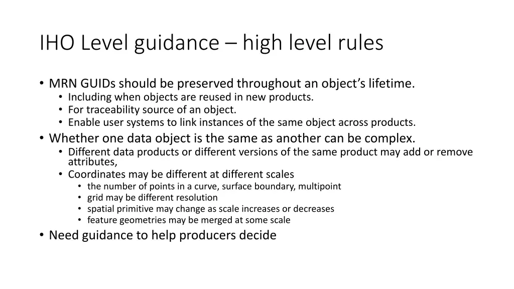 iho level guidance high level rules 2