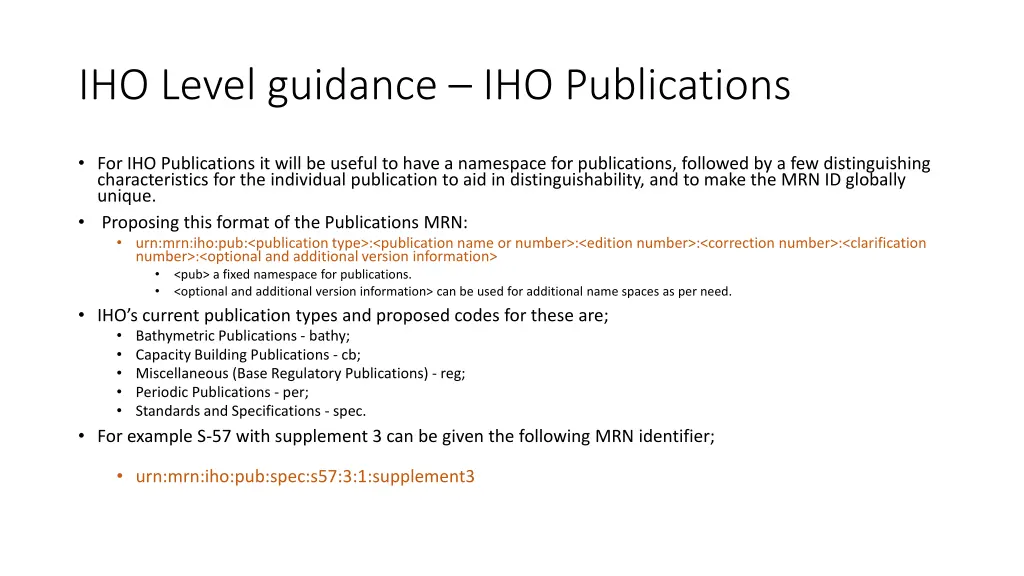 iho level guidance iho publications