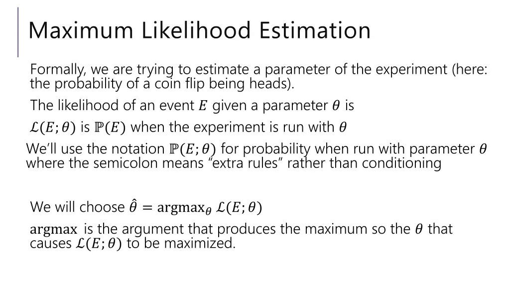 maximum likelihood estimation 2