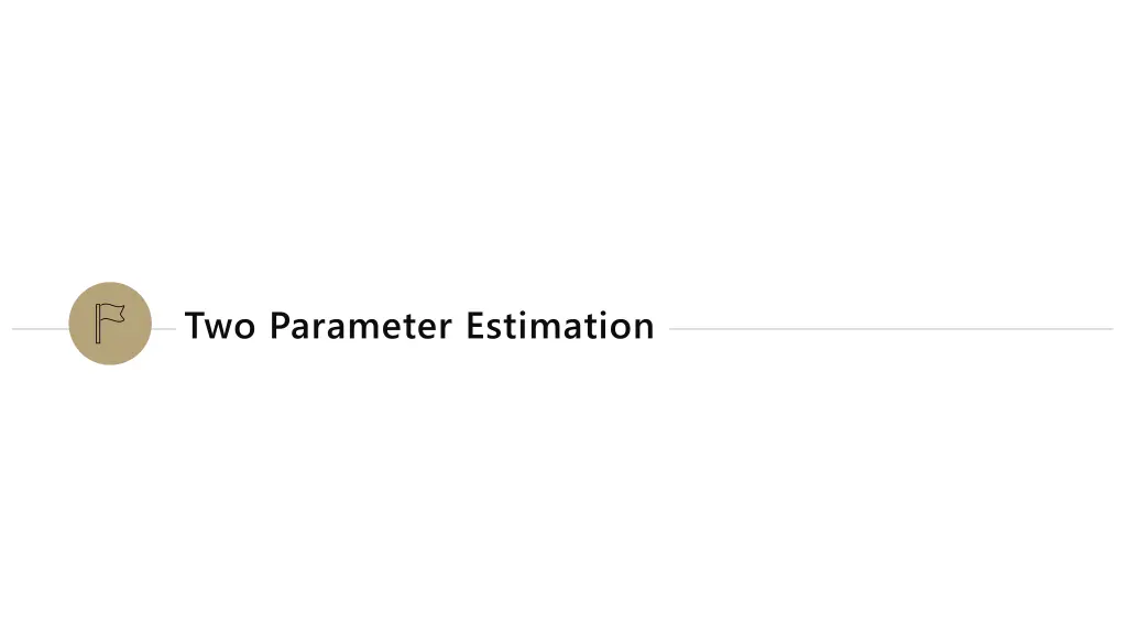 two parameter estimation