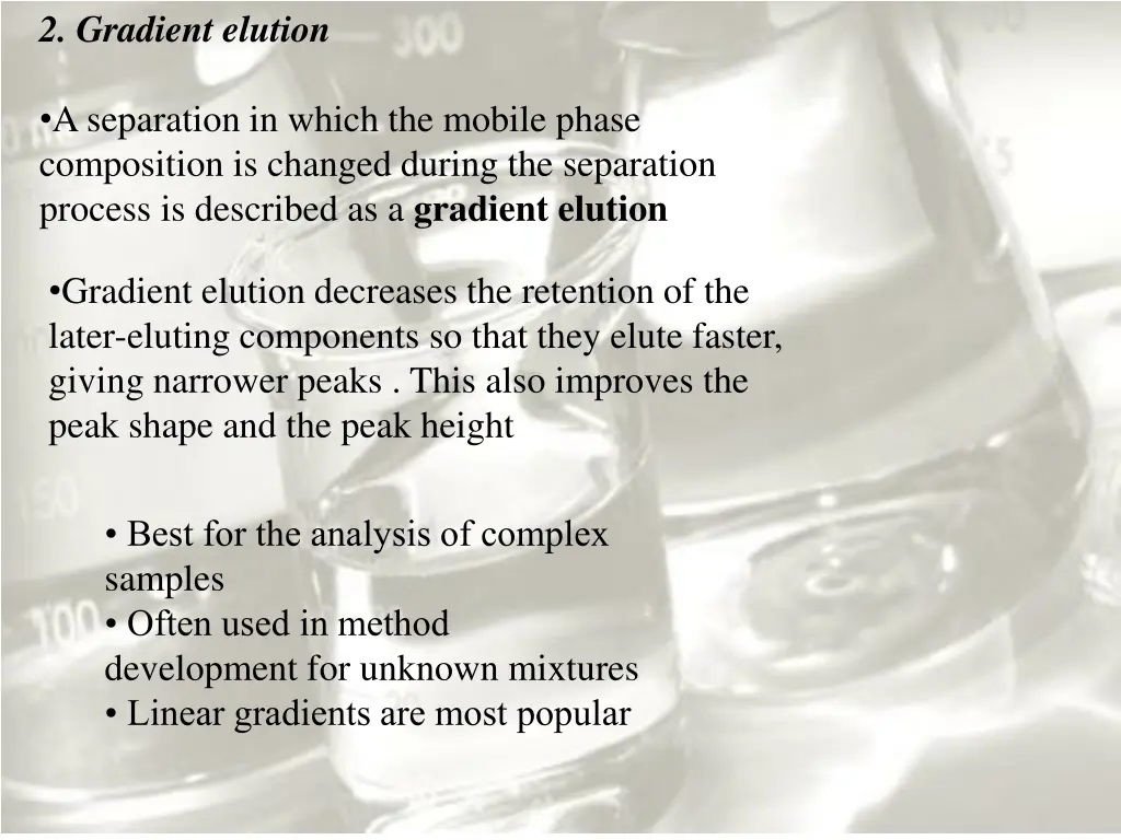 2 gradient elution