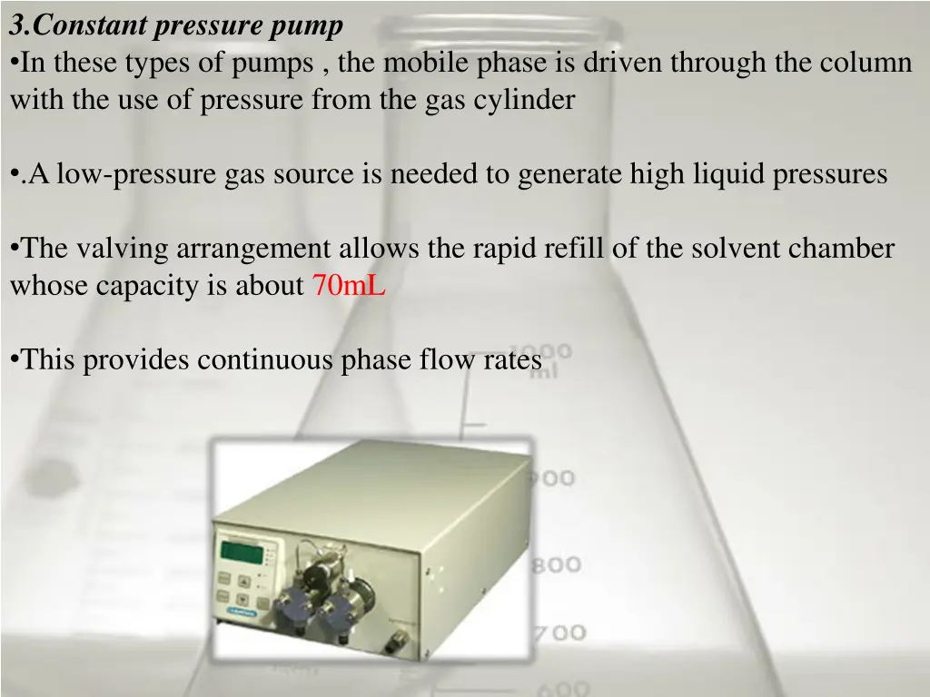 3 constant pressure pump in these types of pumps