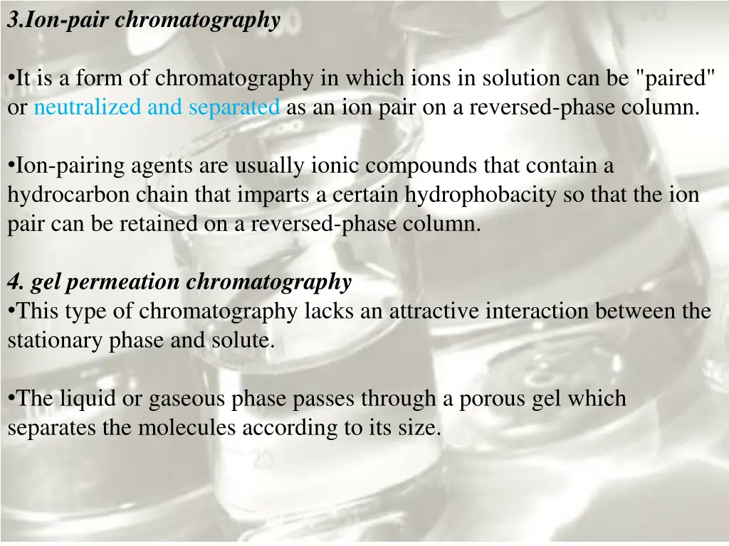 3 ion pair chromatography