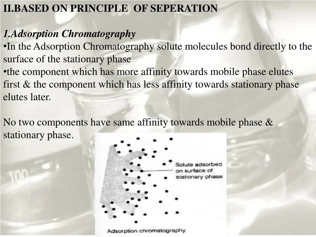 ii based on principle of seperation