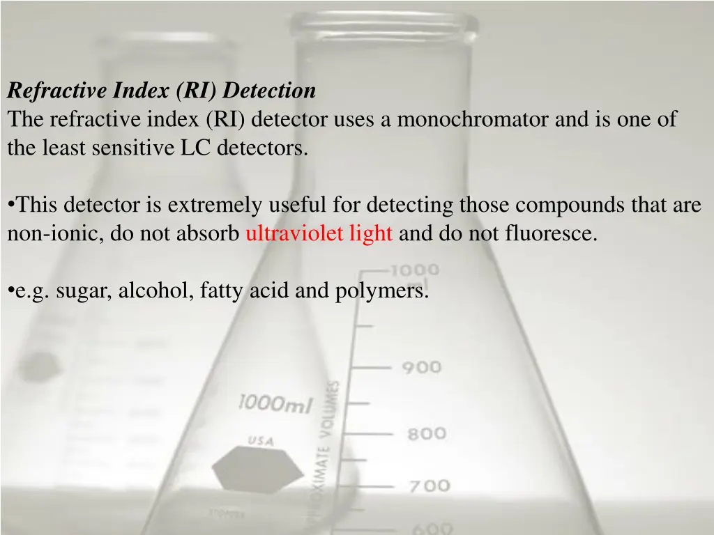 refractive index ri detection the refractive