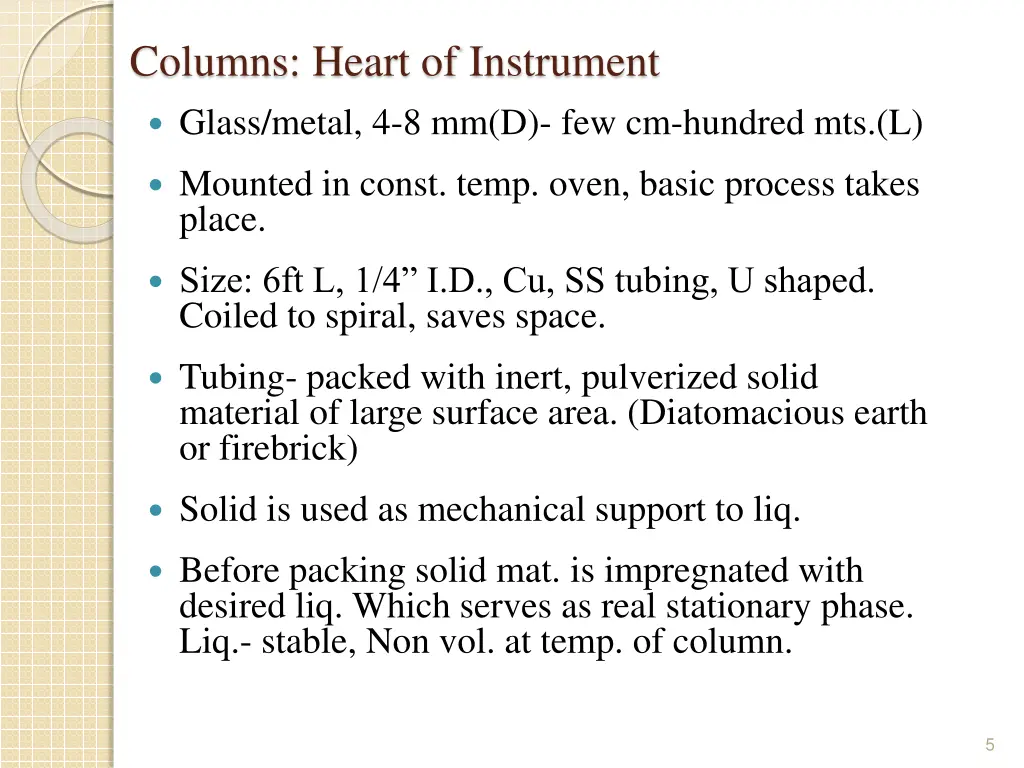 columns heart of instrument