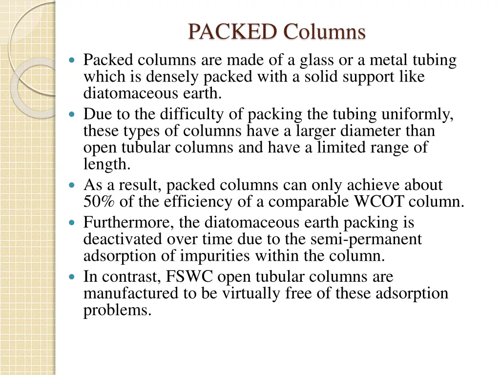 packed columns