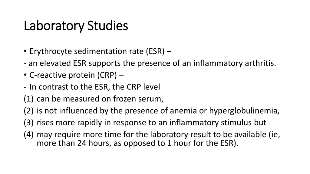 laboratory studies laboratory studies