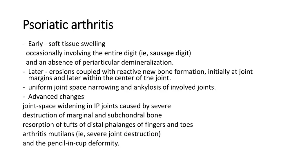 psoriatic arthritis psoriatic arthritis