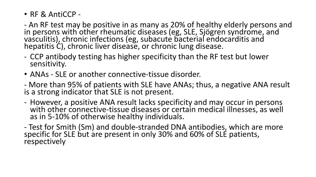 rf anticcp an rf test may be positive in as many