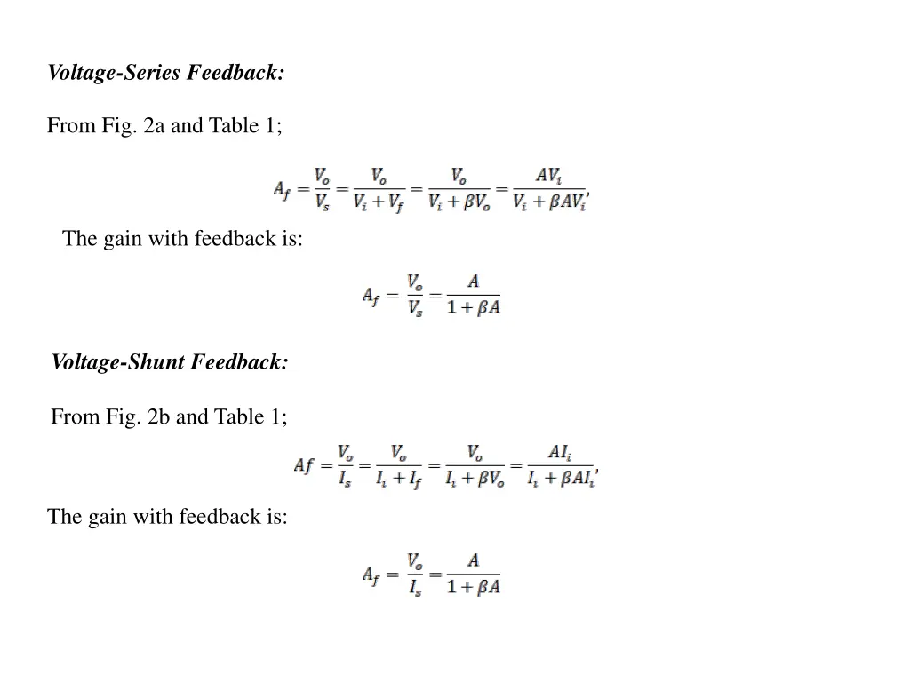 voltage series feedback