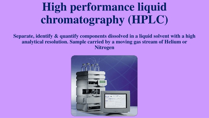 high performance liquid chromatography hplc